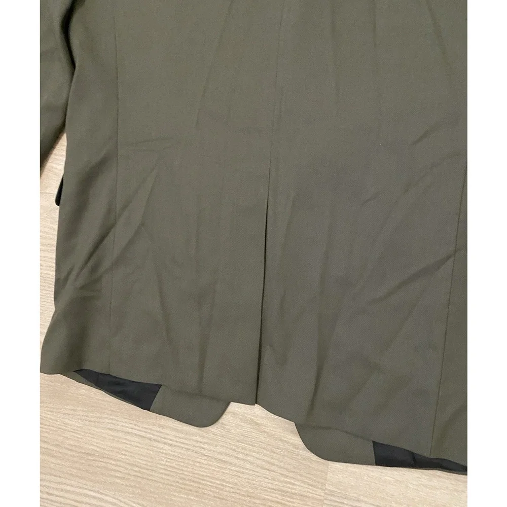 Theory Traceable‎ Wool Twill Sport Coat Jacket Mens 42R Green 2 Button
